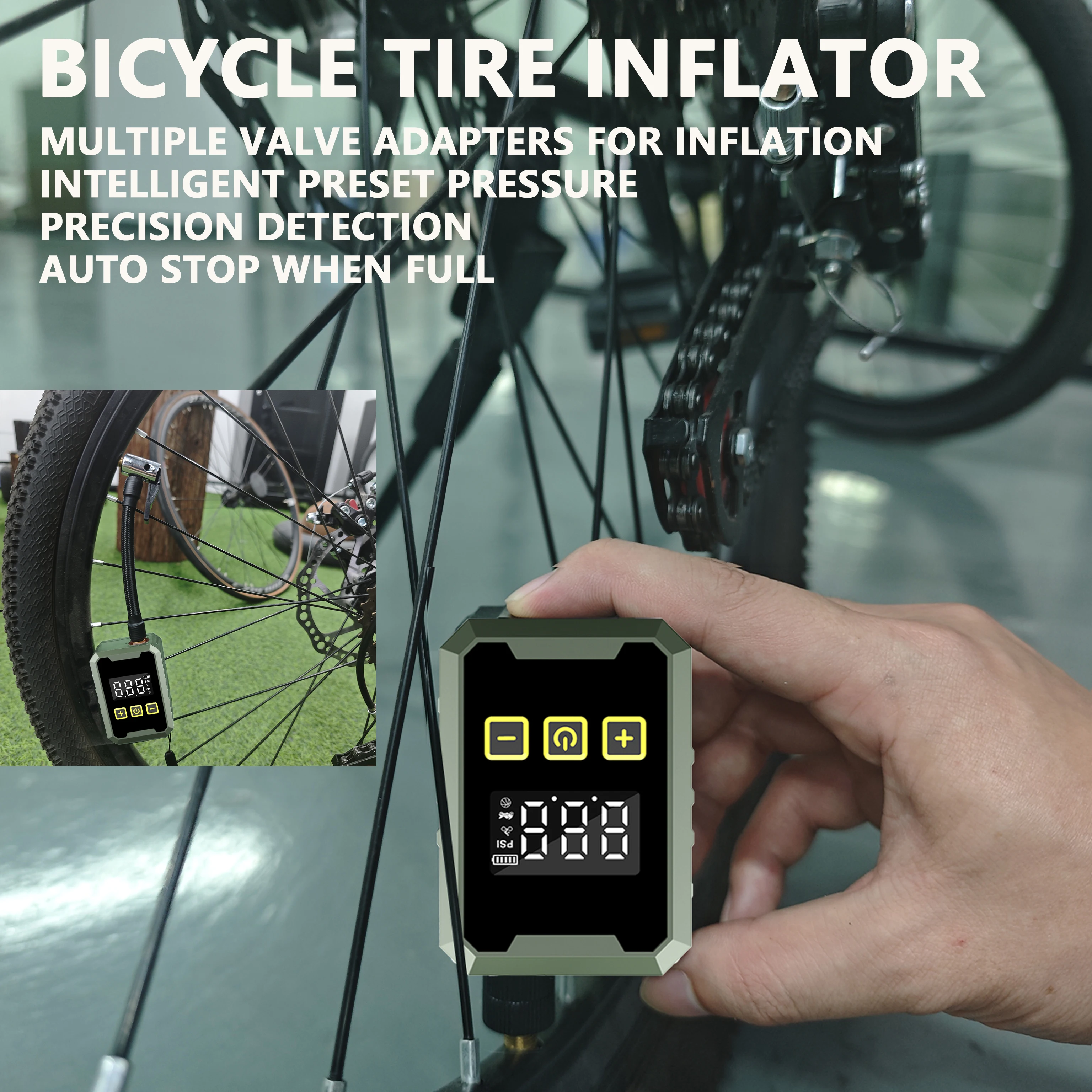 Mini pompe à air 150 PSI, gonf - Digital Tire Pressure Gauge Rechargeable avis et prix