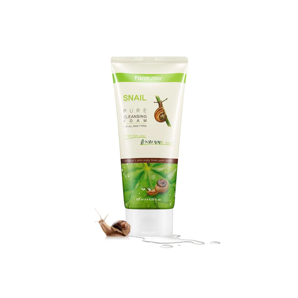 FARMSTAY Pure Cleansing Foam Snail 180ml