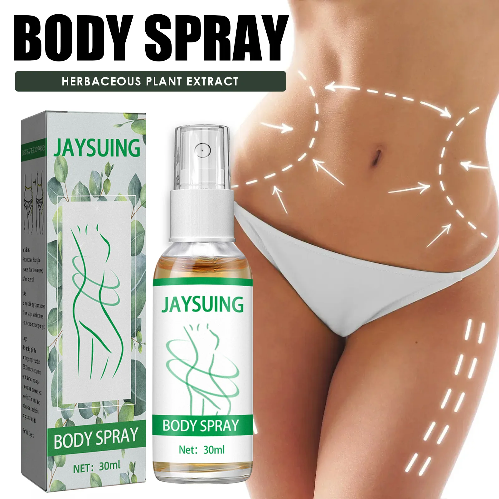 Fat Burning Spray Body Shaping Muscle Fast Belly Slimming Sculpting Tighten Eliminate Cellulite Skin Powerful Weight Loss Liquid