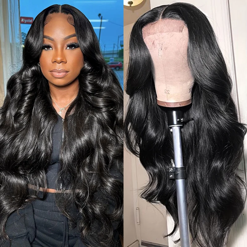 30 34 Inches Body Wave Wig 13x4 13x6 Lace Front Human Hair Wigs 100% Brazilian Remy Human Hair Wigs For Women Natural Color