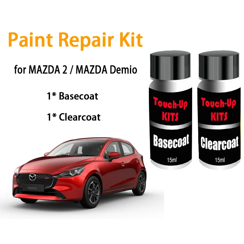 Image of Autolack-Reparaturset für MAZDA 2 / MAZDA Demio, Ausbesserungskit für Lackkratzer, Autopflege-Zubehör, Schwarz Weiß