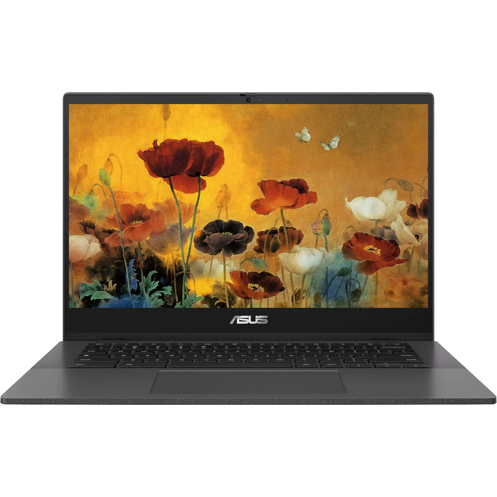 ASUS-Chromebook de 14 pulgadas, portátil de negocios, 520,4GB de RAM,320GB de almacenamiento (64GB eMMC + tarjeta SD de 256GB), color gris, Windows 11 Home