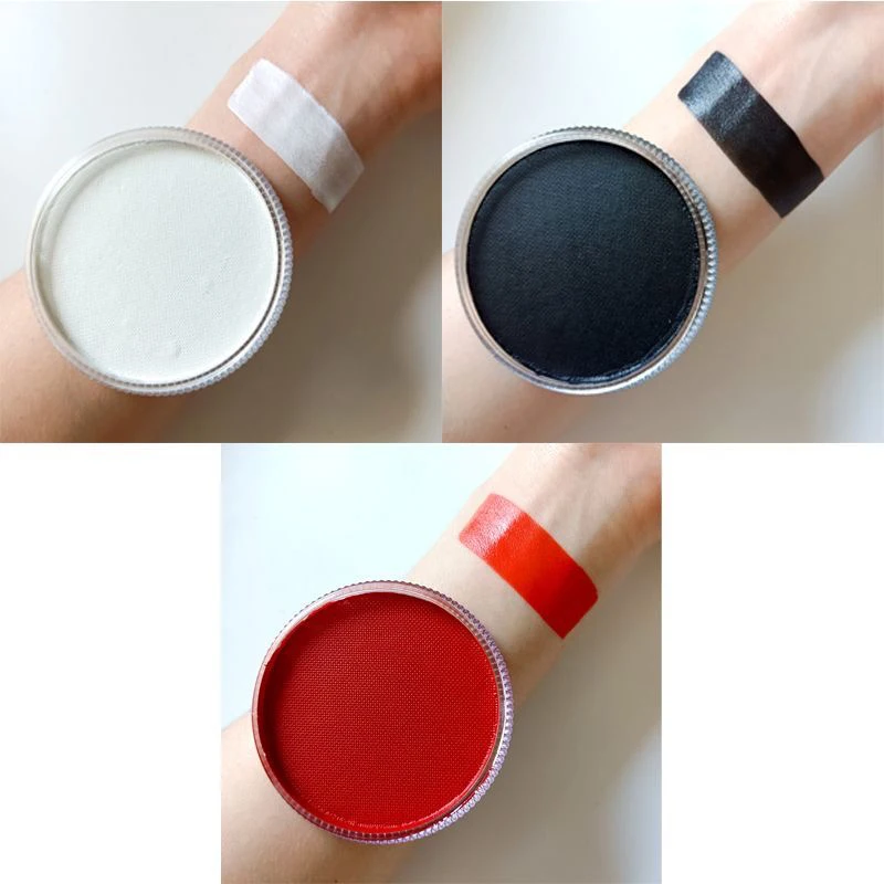 Promotional Offer 30g Professional Children's Face Paint Pigment Water Active Color Block Classic Color Black And White Red