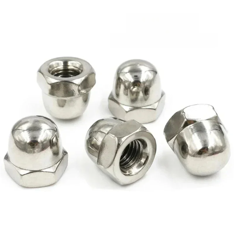 Écrou à Capuchon Hexagonal en Acier Inoxydable, M3 Figuré M5 M6 M8 M10 M12 M14 - M24 304/316, Couvercle Décoratif Kg