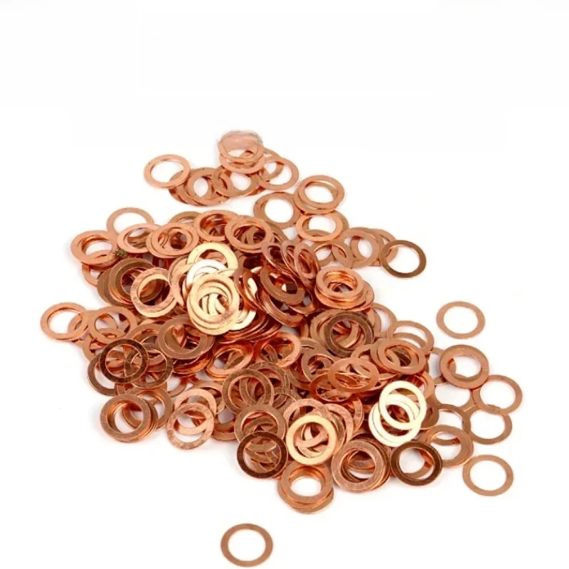 Joints plats M3 M4 M5 M6 M8 M10 M12 M14 M16 M18 M20 M22 M24 M27 M30 M50 M60, rondelle plaine en cuivre, matériel de fixation pour bateau