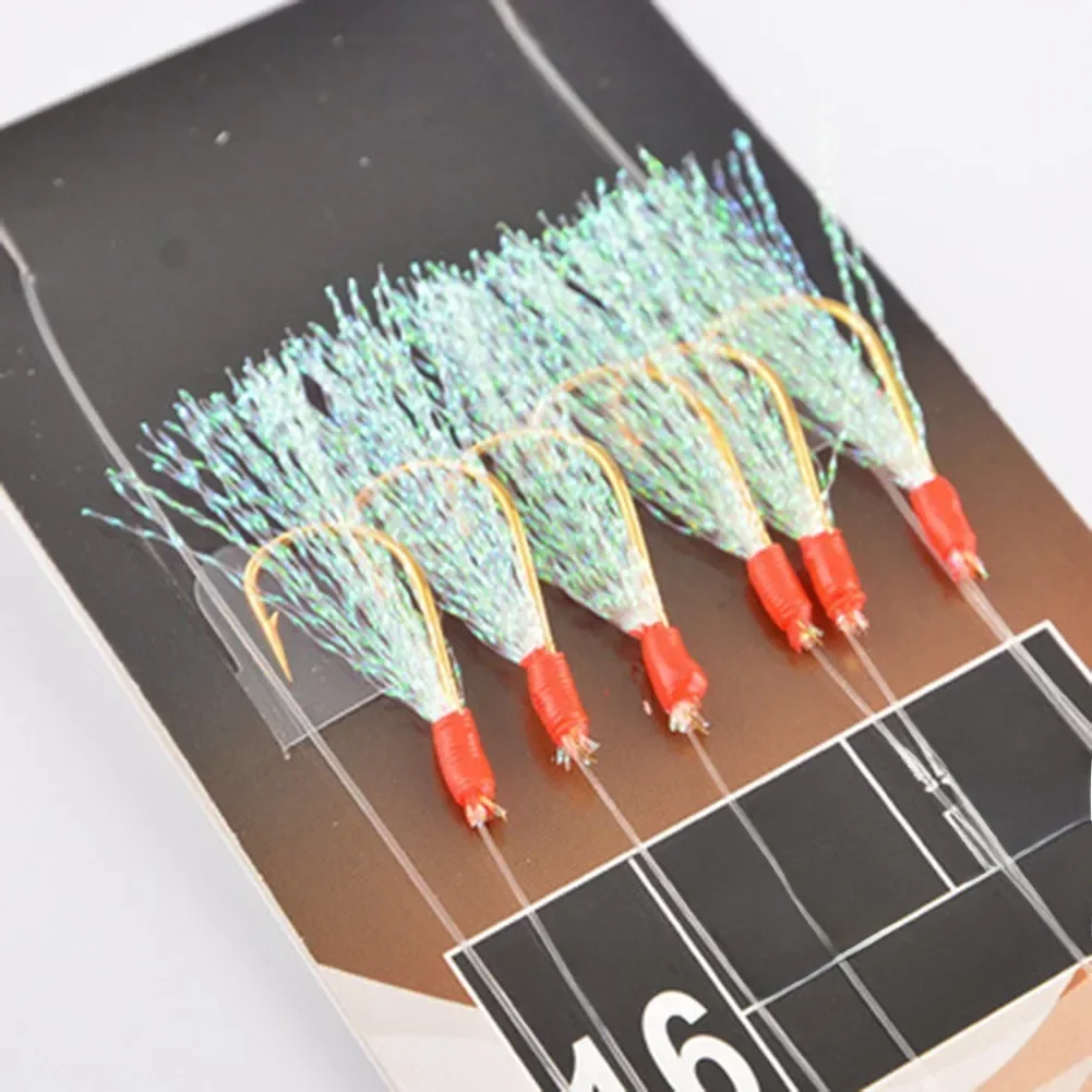 6 pièces/paquet Sabikis doux leurre de pêche plates-formes appât gabarit leurre plume leurre hareng appât outil de matériel pour maquereau et pêche en haute mer