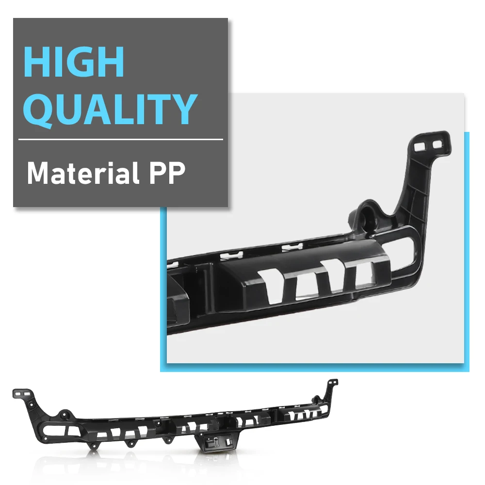 Binario di supporto per copertura paraurti centrale posteriore auto 68244459Ab adatto per Jeep Compass 2017-2019 3112200462 68244459Ab, 68244459Aa Nero