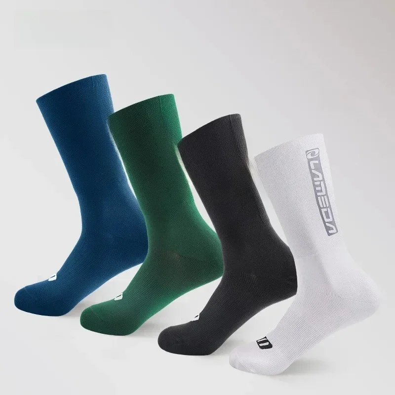 AliExpress LAMBDA LAMEDA  Cycling Socks Integral Moulding High-tech Bike Socks Compression Bicycle Outdoor Running Anti Slip Seamless Sport Socks