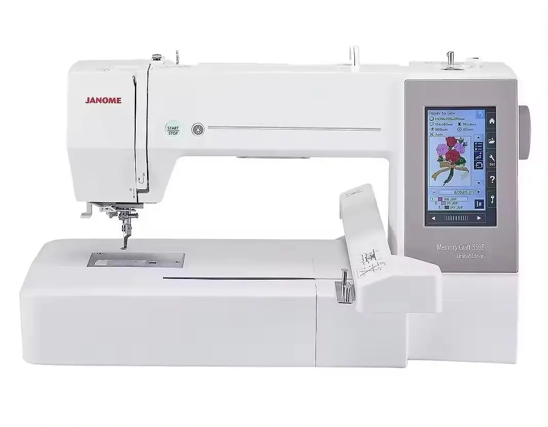 

Новая вышивальная машина Janome Memory Craft 550E