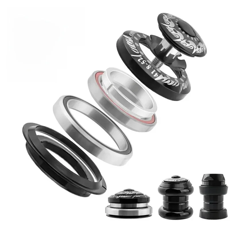 AliExpress MUQZI Bicycle Headset 30 34 42 44 41.8-52 42-47 44-56 44-50.6mm MTB Headset 1 1/8 1 1/2 Tapered Tube Integrated Straight Tube Headset