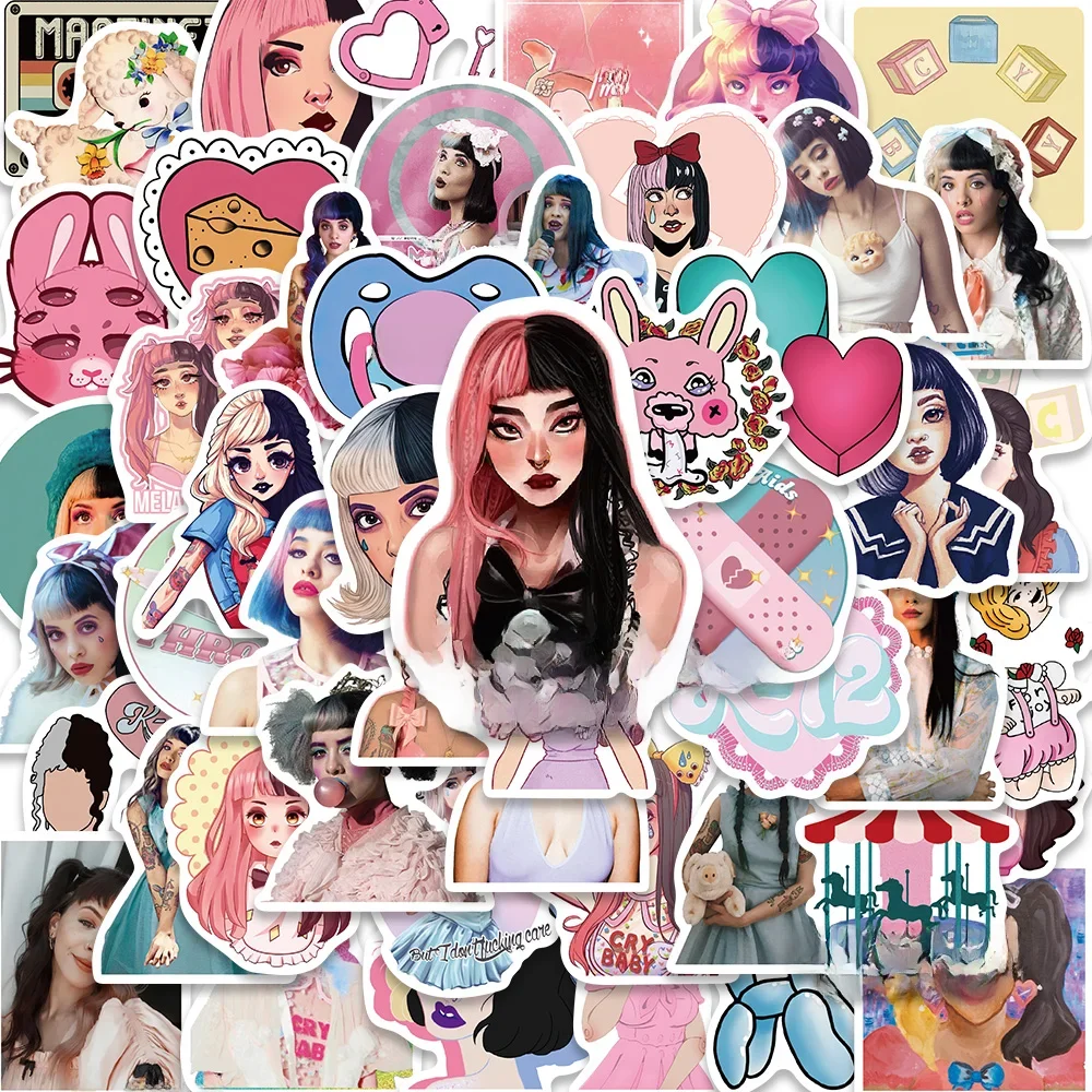 AliExpress jinhua vsco 10/50PCS Melanie Martinez Hot POP Singer Stickers for Album Laptop Luggage Guitar Bicycle Skateboard