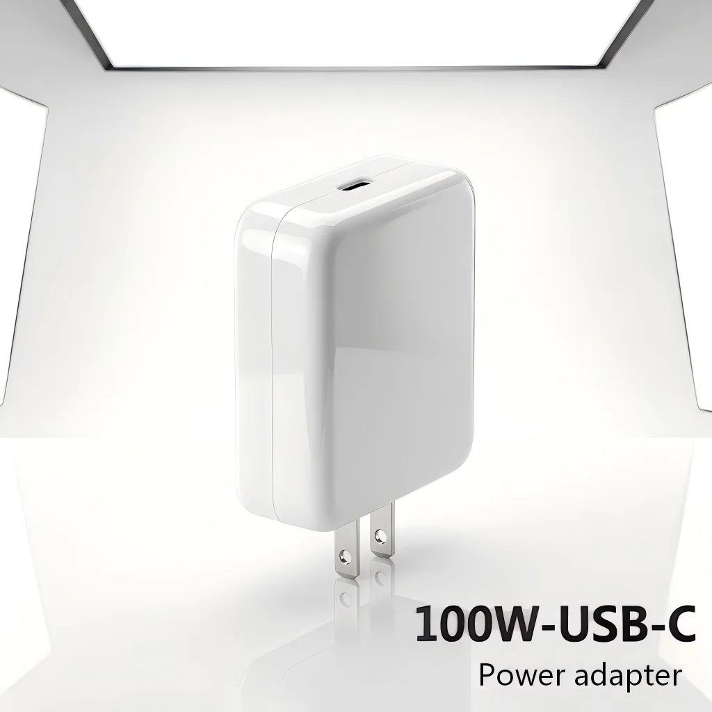 100W US Plug USB-C PD Fast Charger Power Adapter for MacBook Pro 16 15 13 inch MacBook Air 13 inch Type C Laptop Phone Charging
