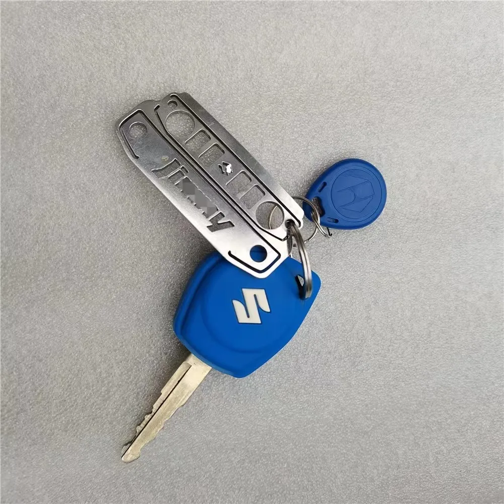 Car Stainless Steel Keychain Ring Key Chain Keyring For 1998-2021 Suzuki Jimny JB43 JB23 JB74w JB64 Accessories