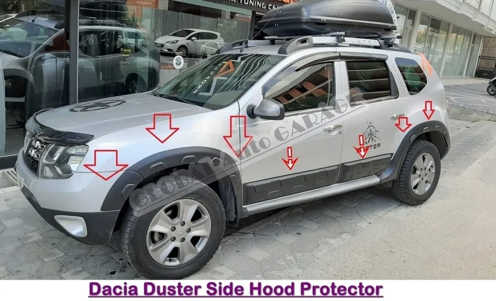 Dla Dacia Duster 2010-2017 nadkole boczne zderzak mocowanie koło samochodowe ochraniacz nadkoli koło wargi wykończenie łukowe Mudgua Protector