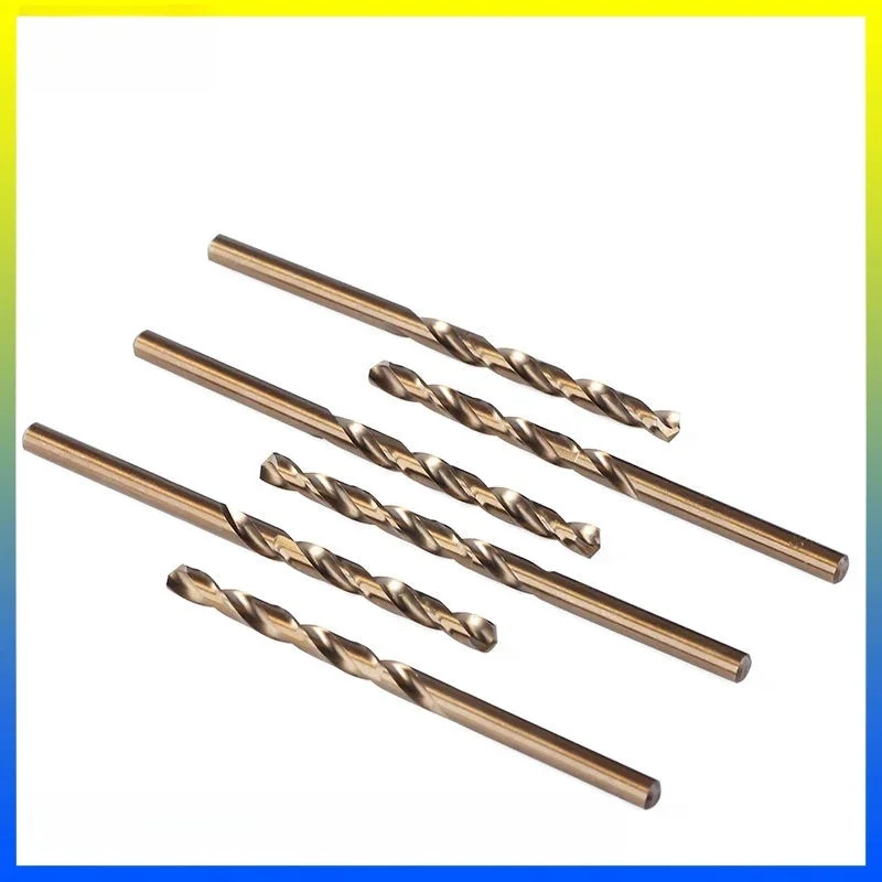 10PC 1.0, 1.1, 1.2, 1.3, 1.4, 1.5, 1.5, 1.6, 1.7, 1.8, 1.9 2mm HSS-CO M35 stal prosty uchwyt wiertła spiralne do stali nierdzewnej s — zdjęcie 2