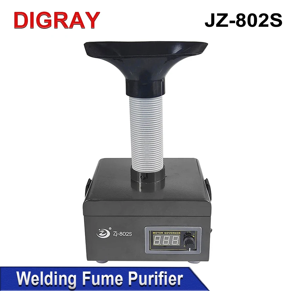 DIGRAY ZJ- 802S Extractor de humos de soldadura purificador de humos de polvo de aire cargador rápido USB herramienta de reparación de soldadura PCB de teléfono Industrial