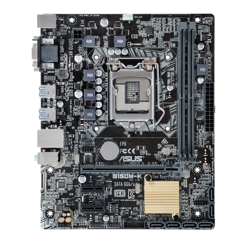 Asus B150M-K Desktop Motherboard B150 Socket LGA 1151 i7 i5 i3 DDR3 32G SATA3 Micro-ATX