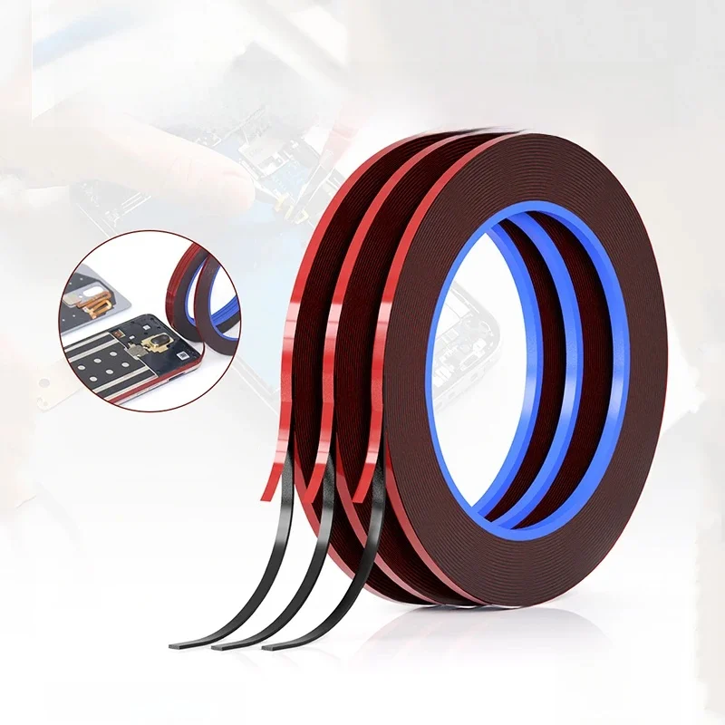 Colle mécanique T3 pour cadre d'écran, bord de 3mm, pour iphone, tablette, ordinateur, réparation d'appareils électriques, mousse verte, ruban adhésif Double face