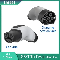 Tesla y Accessories 2023 GBT To Tesla Accessories For The Car Electric Products 32A EV Charger Tesla Adapter Model y Accessory