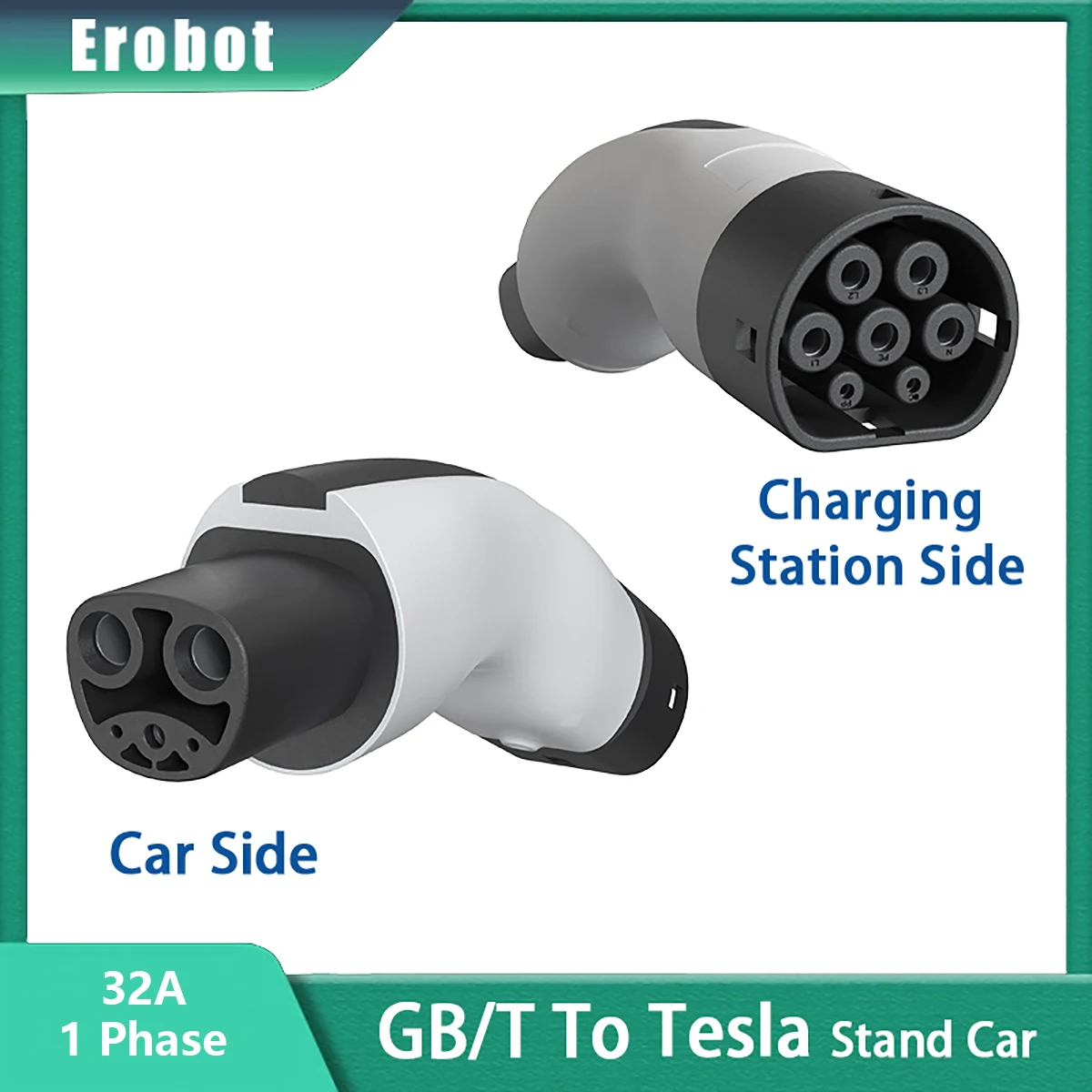 Tesla y Accessories 2023 GBT To Tesla Accessories For The Car Electric Products 32A EV Charger Tesla Adapter Model y Accessory