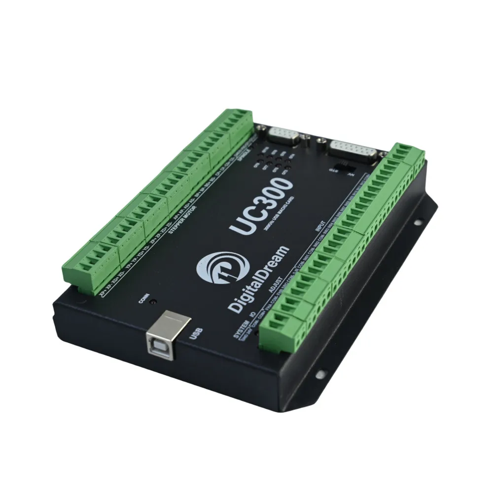 Imagem -06 - Digital Dream Cnc Motion Control Board Placa de Fiação com Volante Lcd Kit Controlador Nvmpg Cnc Mach3 Axis Uc300