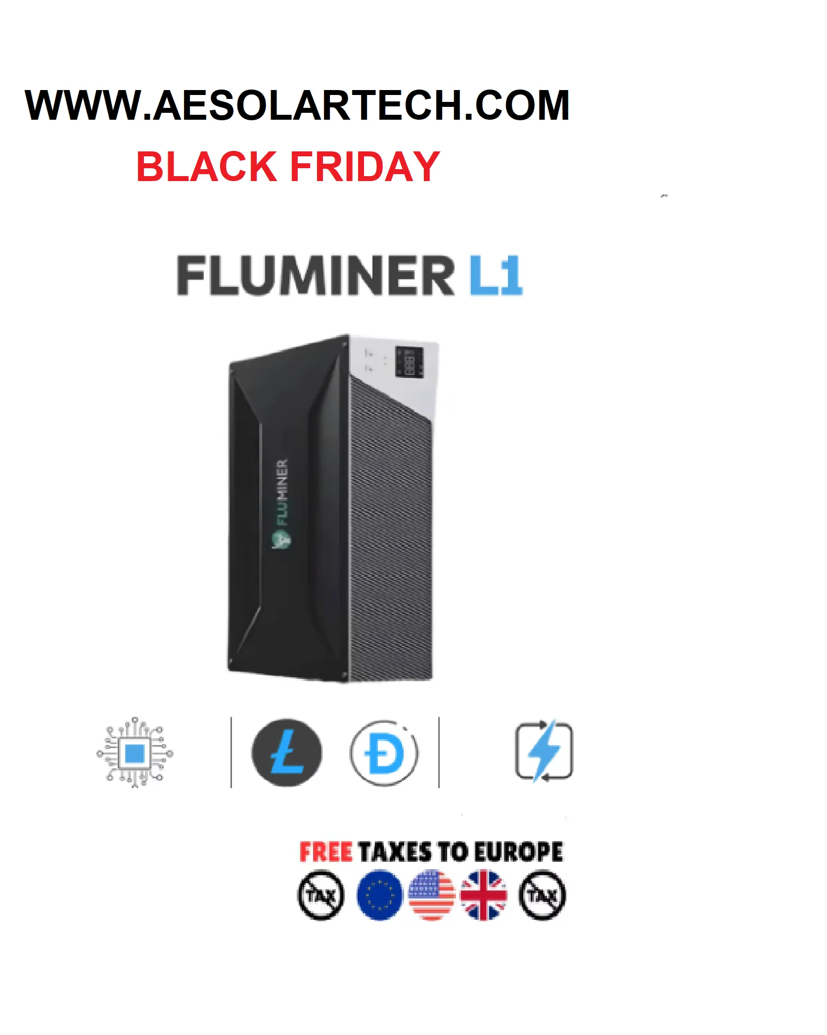 EL NUEVO FLUMINER - L1 MINER 5.3G 1200W HAS UNA RATIO DE CONSUMPCIÓN DE SOLAMENTE DE 0,22/M Y ES UNA MÁQUINA DE MINER DOMÉSTICO