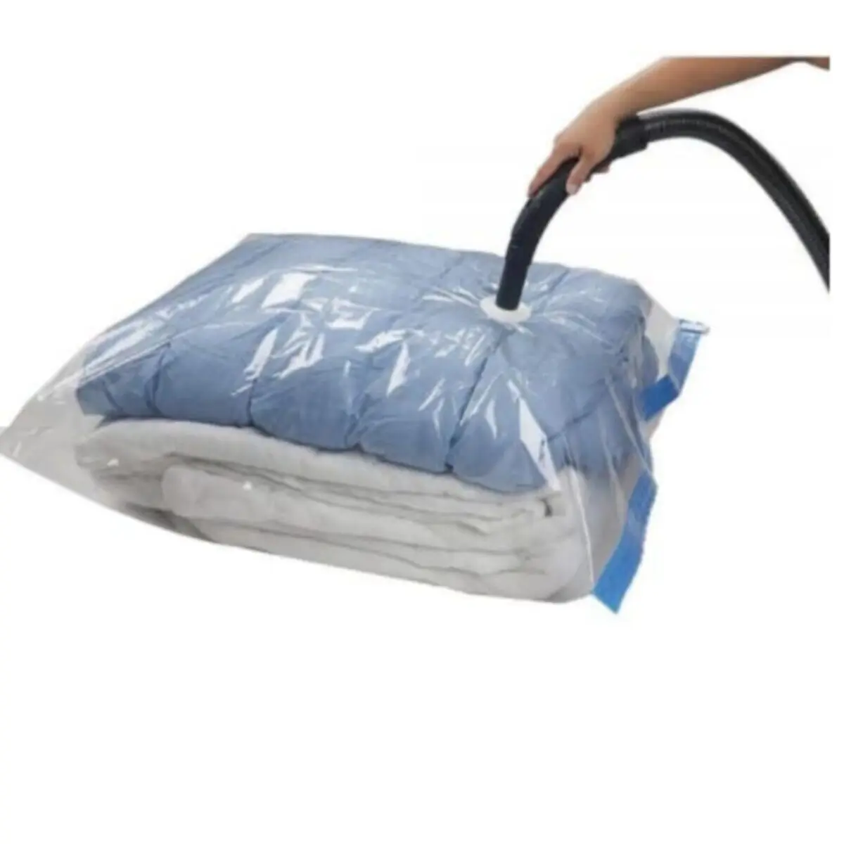 Three Pcs Set Air Vacuum Bag Storage Compatible with Vacuum Cleaner T-shirt Sweater Pillow Quilt Blanket Winter Summer