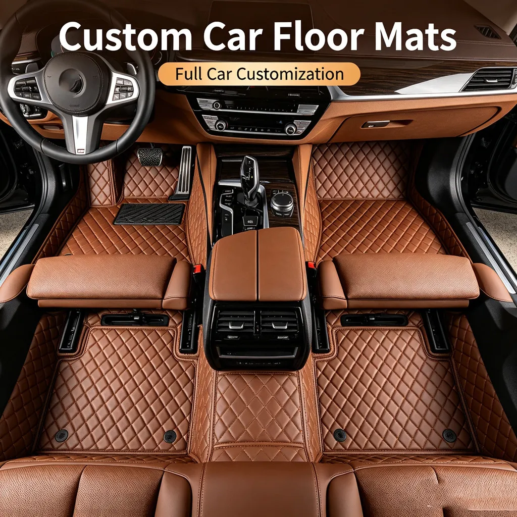 Tapis de sol de voiture en cuir de qualité supérieure, pour Hyundai Excel X2 1.3L 1985-1994, 5 places, couverture complète, doublures de tapis antidérapantes pour voiture