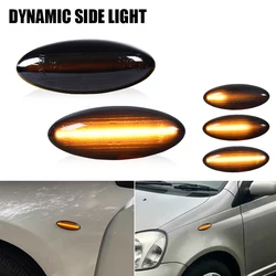 2Pcs Blinker LED Turn Signal Sequential Flashing Light Side Marker Repeater Lamp For Toyota Yaris COROLLA Auris Mk1 E15 RAV4 Mk3