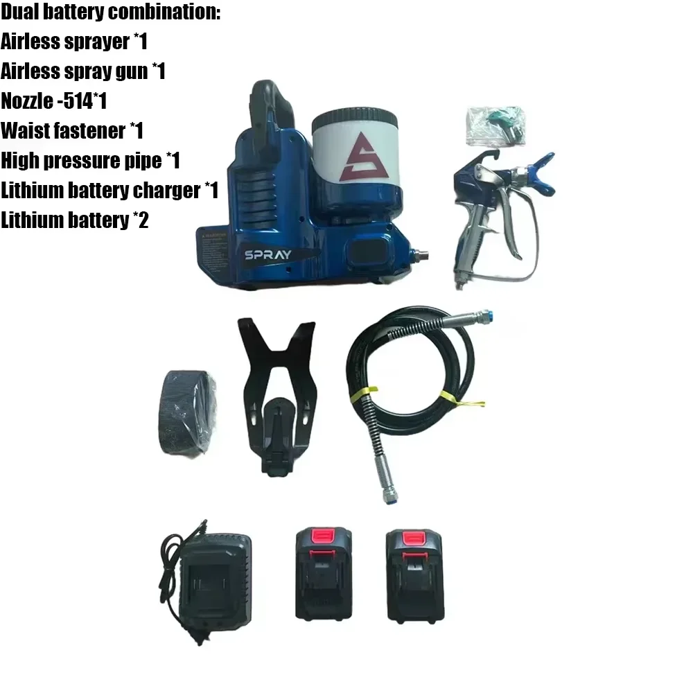 Airless verfspuitapparaat 500W 1,2L 2,8KG 2200PSI Hoog rendement elektrisch airless spuitapparaat Draagbaar verfspuitapparaat voor binnenhuisgebruik Polen Direct uit magazijn leverbaar Draagbare