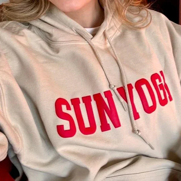 Kapuzenpullover mit individuellem Text, personalisierter Puffdruck, geprägtes Sweatshirt, Geschenk für Mama, Weihnachtsgeschenkidee, Geschäftslogos, Mitarbeitergeschenk