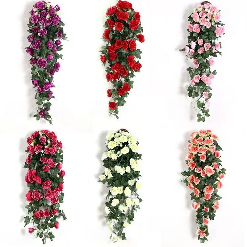 Kunstbloemen Rotan Nepplanten Wijnstok Decoratie Muuropknoping Rozen Home Decor Accessoires Bruiloft Decoratieve Krans - afbeelding 2