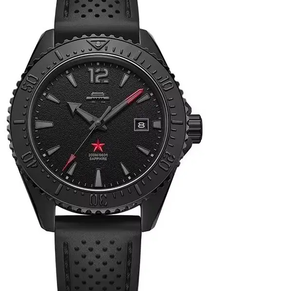 Beijing Watch Mechanical Men's Xuan Black Diving Watch Diving Style Men's Watch for Boyfriend