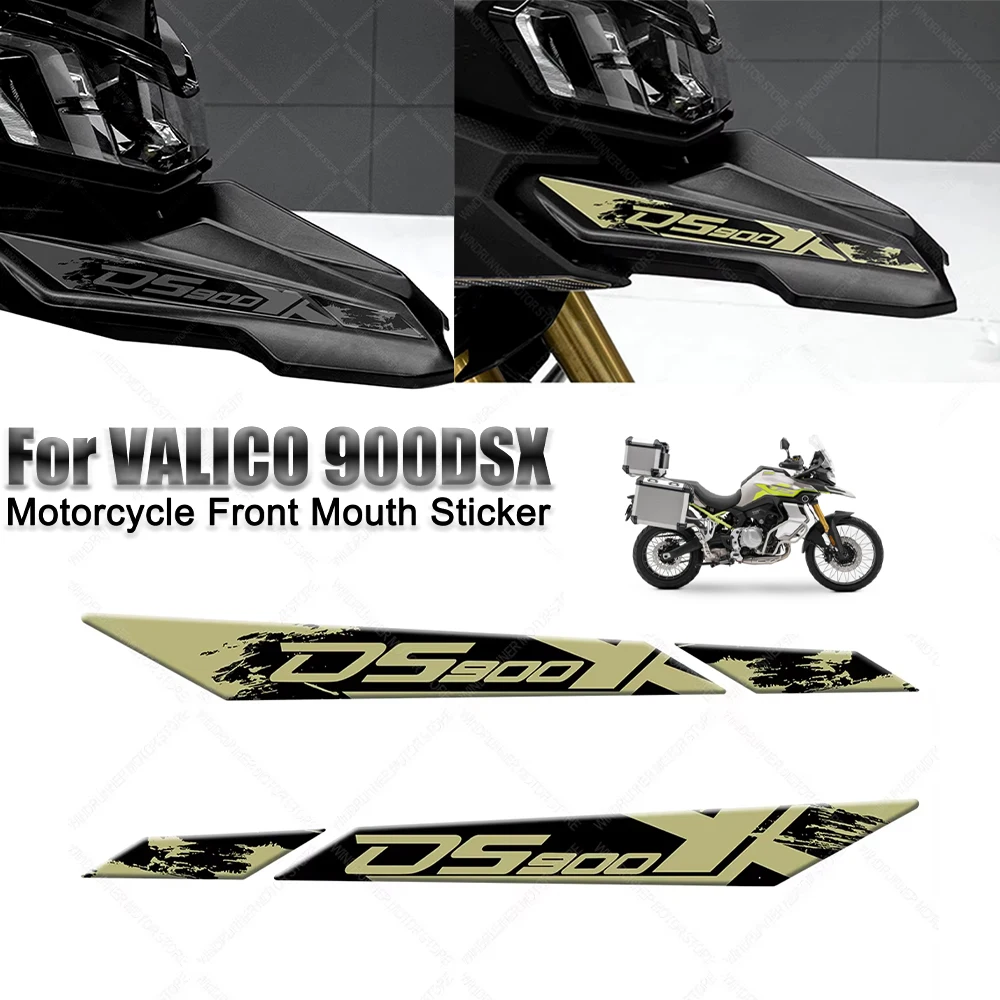 For Voge valico 900dsx Motorcycle Front Mouth Cover Protection 3D Stickers Waterproof Decorative Stickers