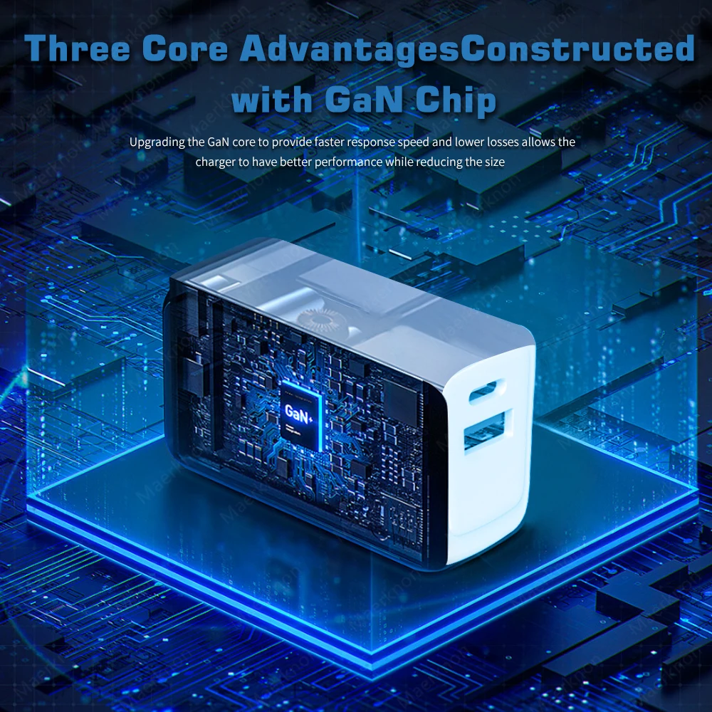 GaN 65W USB Charger Quick Charge3.0 Type C PD Phone Charger Adapter For iPhone 15 14 13 Samsung Xiaomi Realme USB C Wall Charger