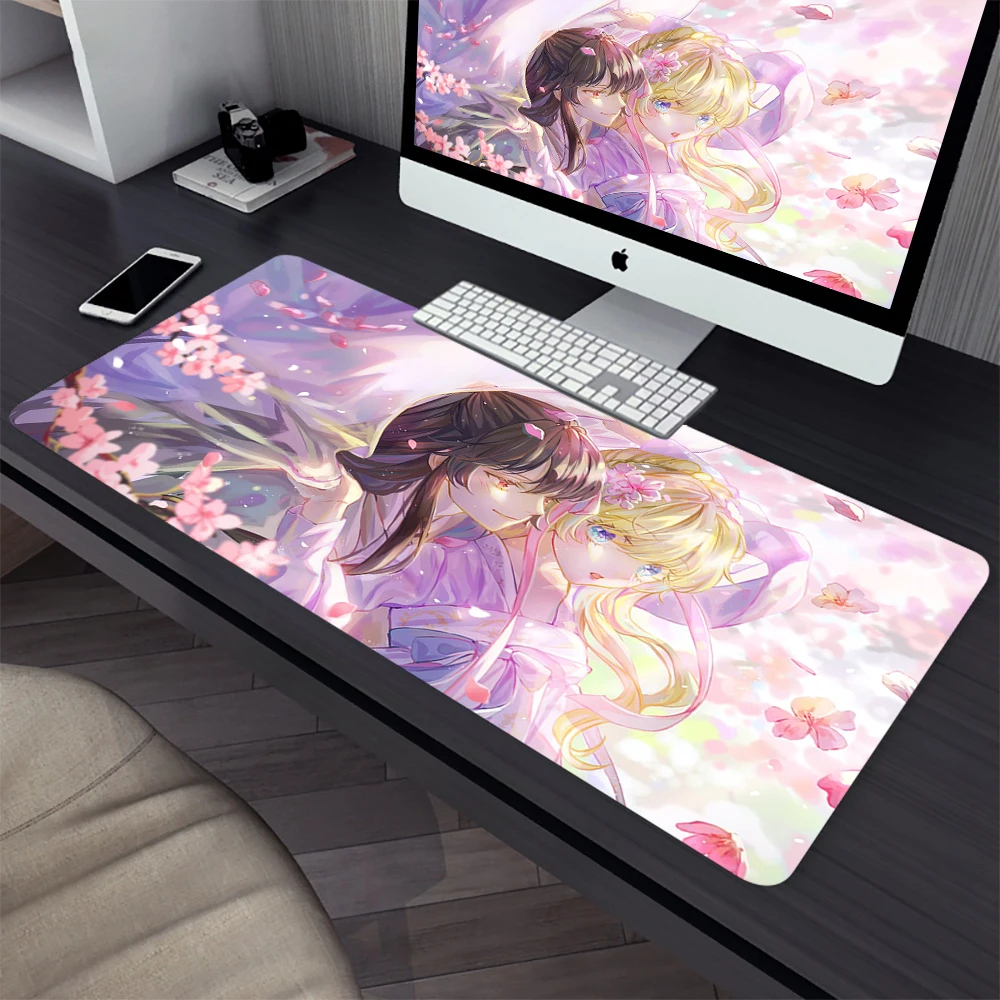 Who Made Me A Princess Large Gaming Mouse Pad Computer Mousepad PC Gamer Laptop Mouse Mat Office Mausepad Keyboard Mat Desk Pad