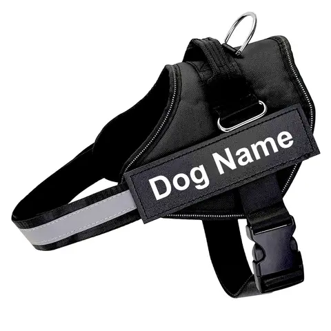 Custom Reflective Dog Harness with Patch Bolux