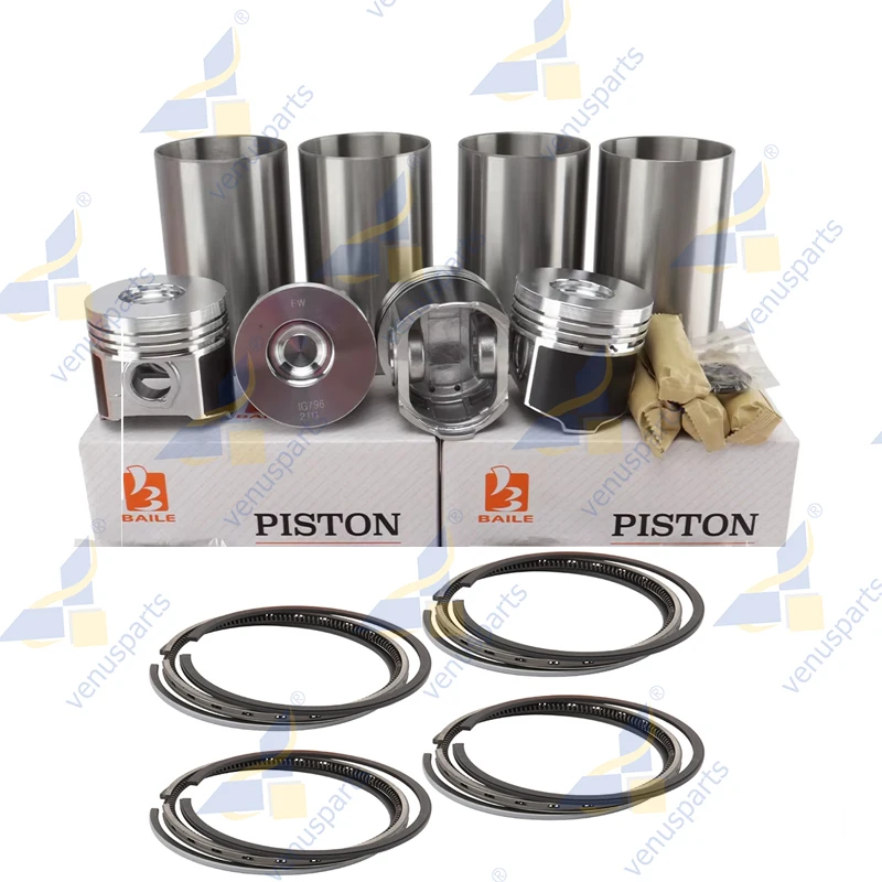 For Kubota V2403 V2403-1 Overhaul Rebuild Kit Piston + Rings Cylinder Liner Engine Parts 1G796-21112
