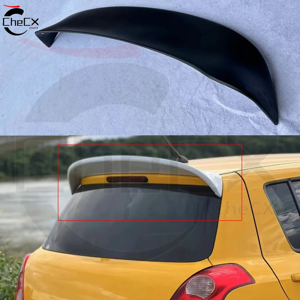 

For Suzuki Swift 2005-2016 Pure Carbon Fiber Spoiler At The Rear Of The Roof Rear Wing Car Exterior Accessories Decorative Panel