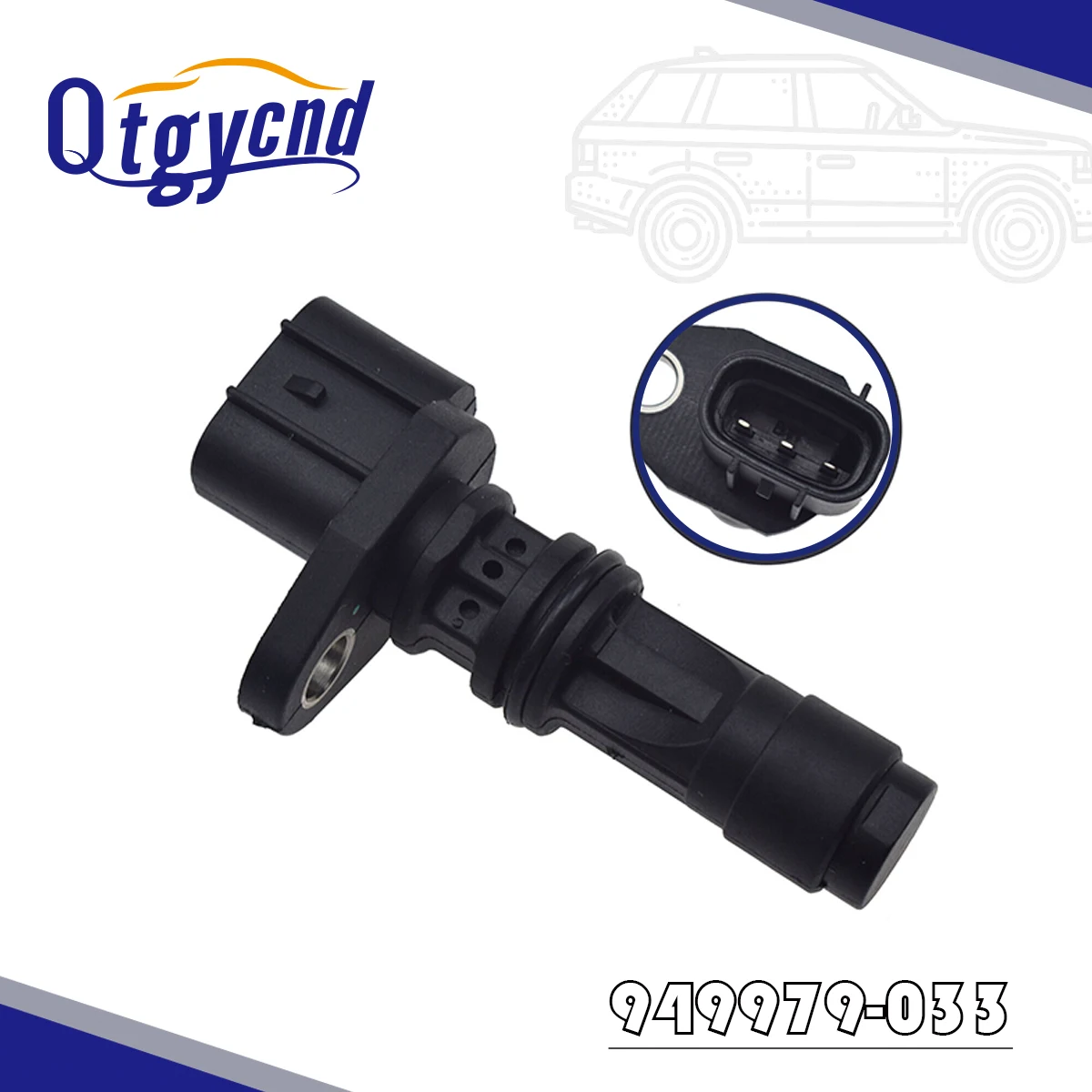 Sensor de posição do virabrequim para Nissan, Navara, Pathfinder, X-Trail, 2.2, 2.5L, 949979-033, 23731-EC00A, Novo