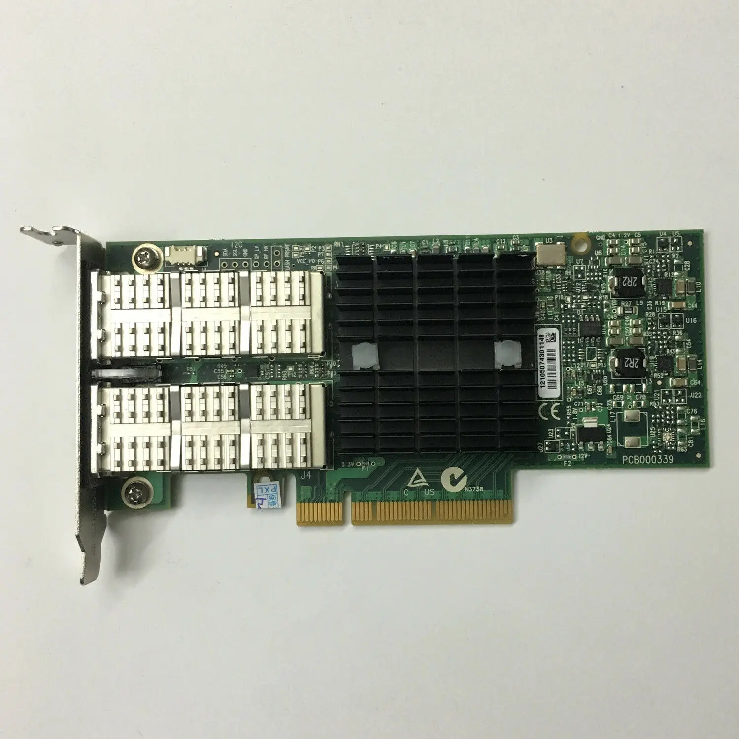 Placa de rede QSFP de porta dupla Mellanox MCX354A-FCBT FDR InfiniBand + 40GigE