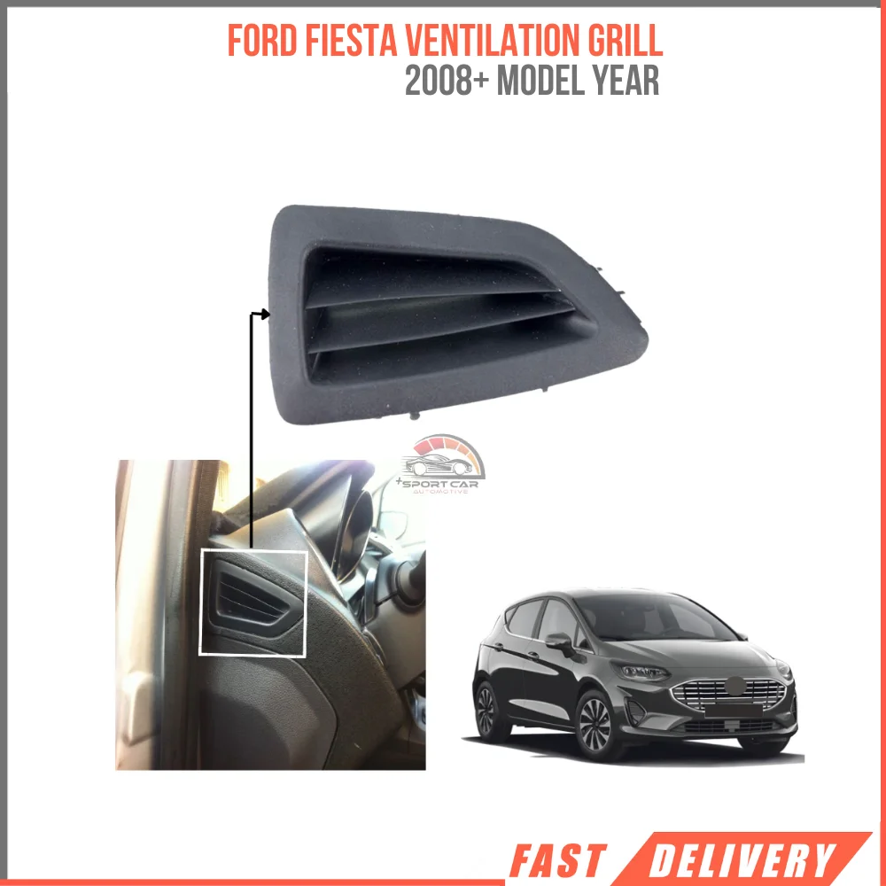 For Ford Fiesta left top ventilation grille diffuser black 2008 Post car spare accessories 450211393-450211360