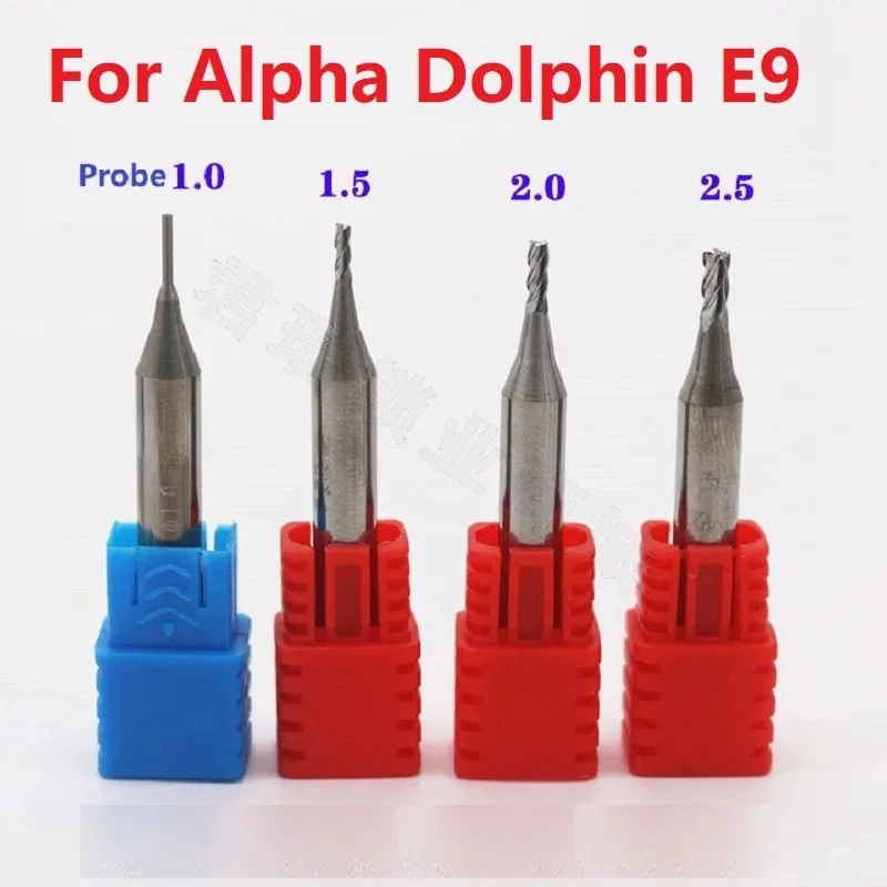 

Raise Drill Bit Carbide End milling cutter 1.0MM 1.5MM 2.0MM 2.5MM For Alpha Dolphin E9 Xhorse Key Cutting Machine