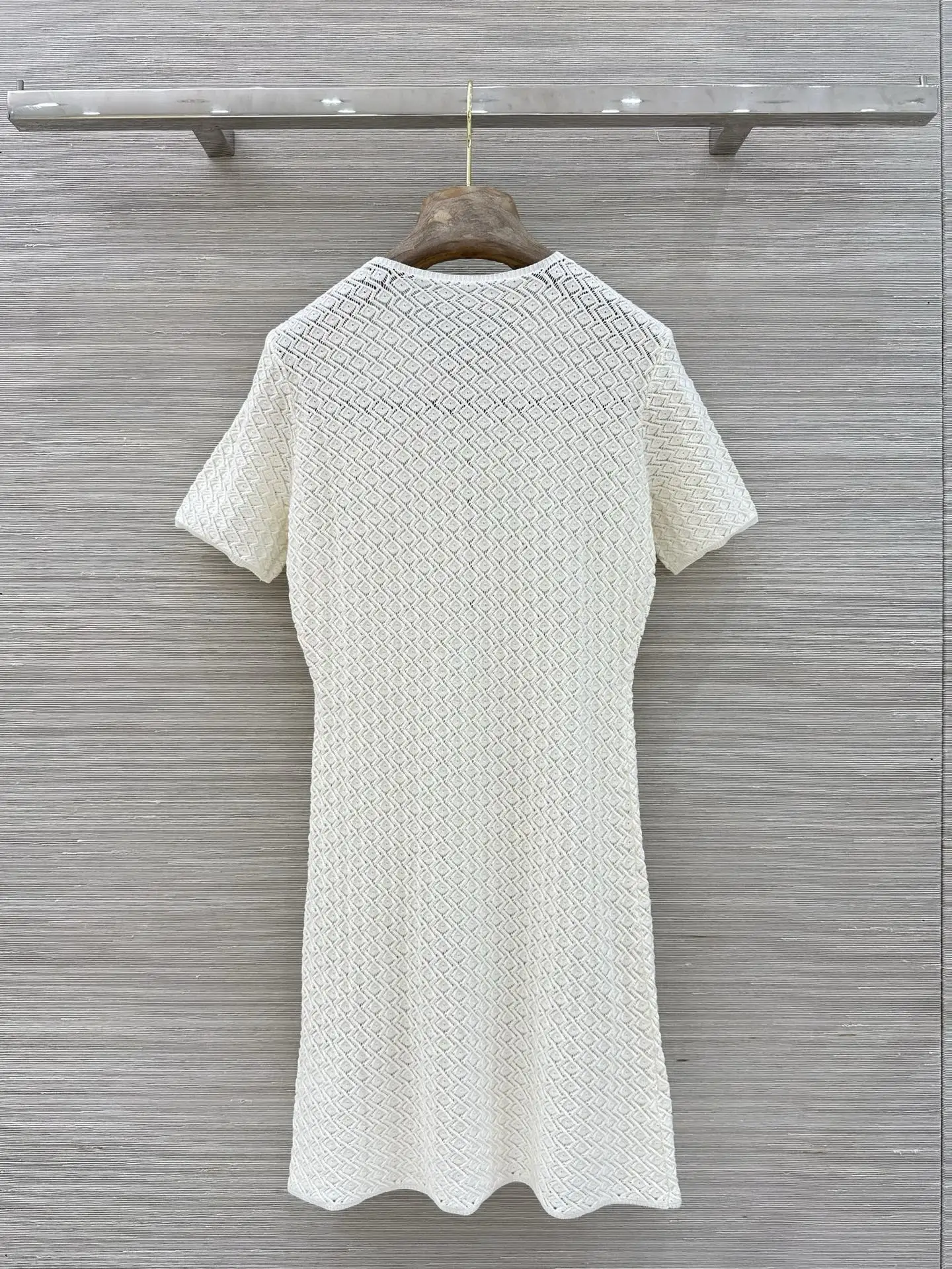 

2026 Early Spring Designer Dress Ruffled sleeves with Belt velvet Mid-Length A-line Button Slimming Half-Sleeved