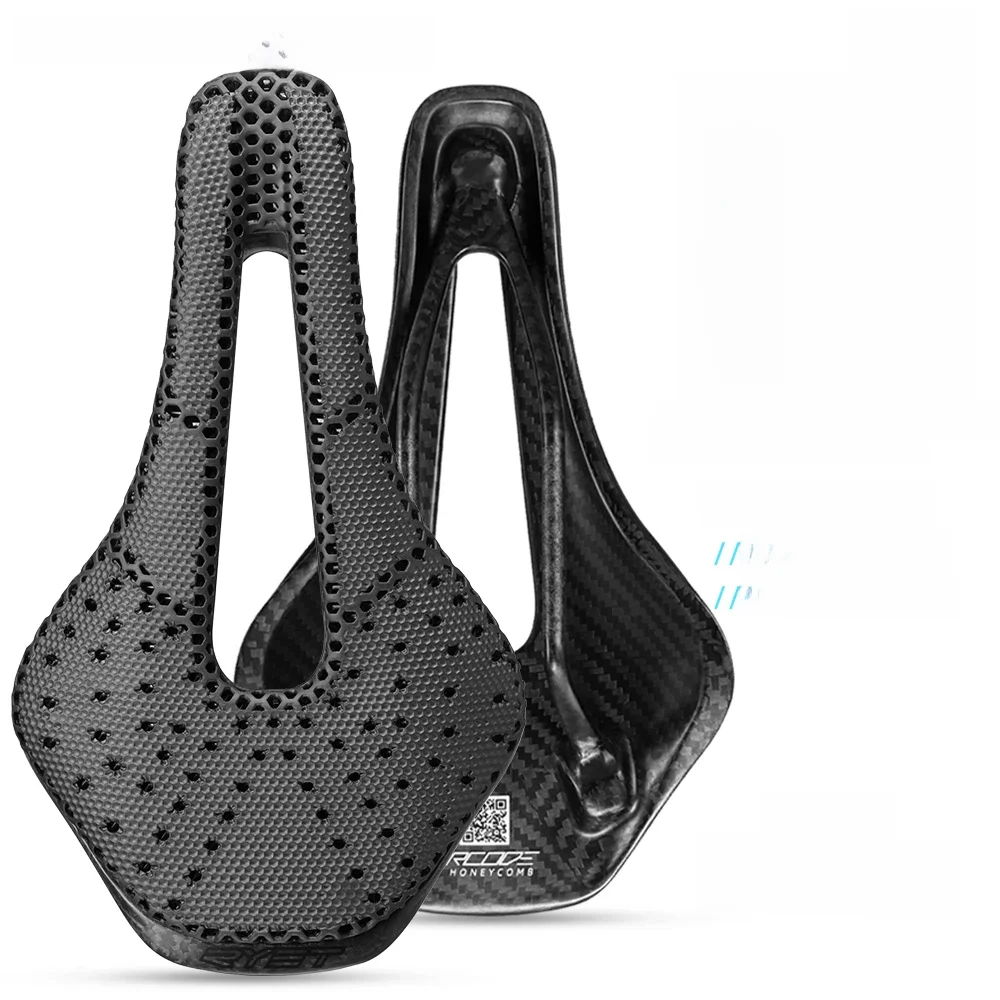 AliExpress RYET 3D Printed Bike Saddle Ultralight Carbon Fiber Hollow Comfortable Breathable MTB Gravel Road