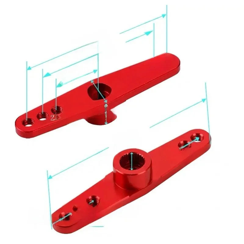 Double bras de direction en métal 25T, pour Futaba Savox Power HD HSP MG995 MG996 servomoteurs moteurs 1/8 1/10 RC voiture camion