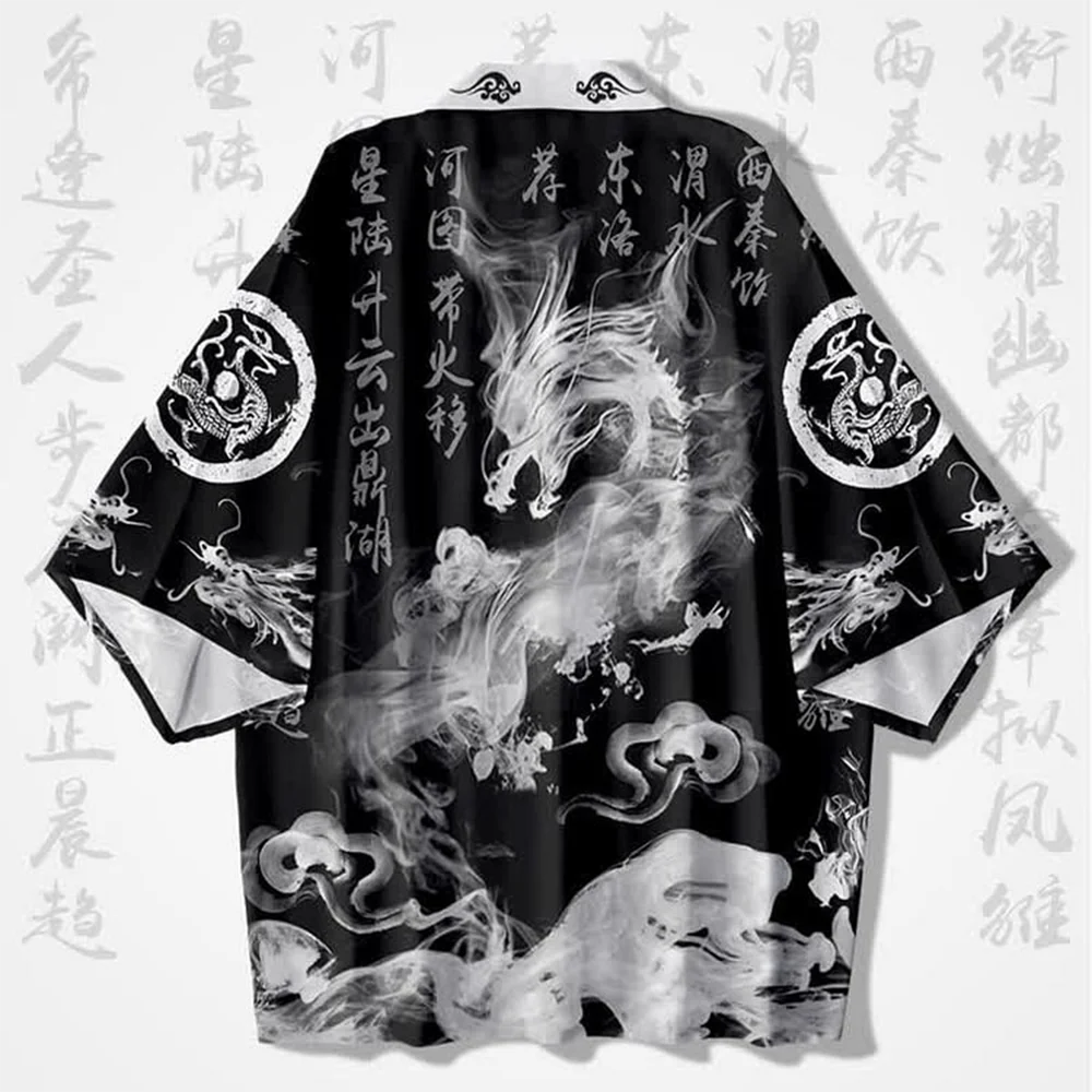 

Kimono Cardigan Coat Yukata Harakuju Asian Japanese Clothes Samurai Costume Unisex Anime Kimono Streetwear Haori Cosplay Costume