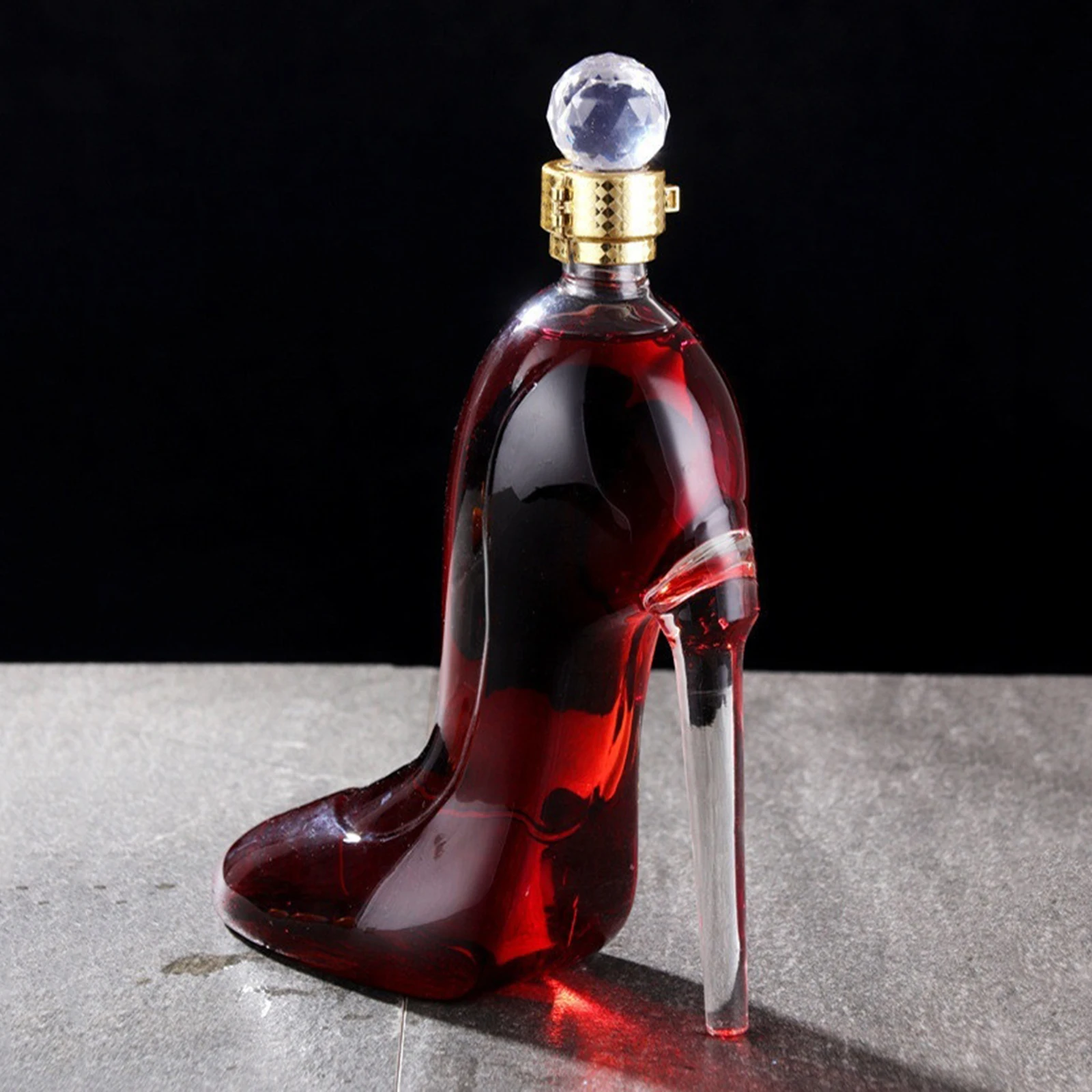High Heels Wine Bottle Whisky Decanter Glass Bubble Wine Bottle Rum Vodka Wine Bottle For Brother Father Gift Unique Gifts - view 3