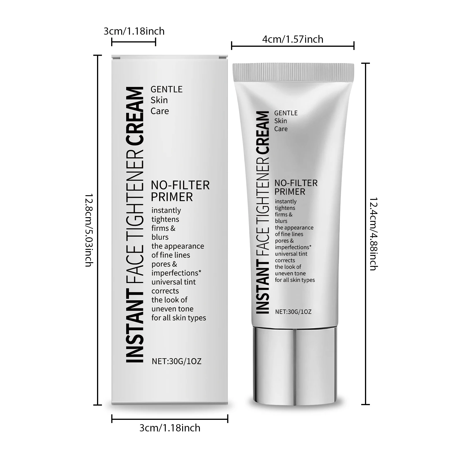 30g Gezichtshuid Pre Make-up Lotion Instant Verstevigende Oliecontrole Hydrateren Voeden Huid Lichtgewicht Pasvorm Aan Basis Make-up Verzorgingscrème