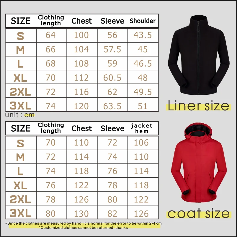 Winter Warm Windbreaker Custom Liner Detachable Fashion Jacket Cheap Print Logo Outdoor Cold-Proof Hooded Sweatshirt 2022 New